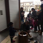 江戸川区瑞江のお寺でお餅つきをしました